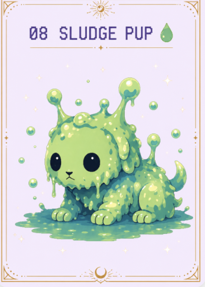 Sludge Pup, up close